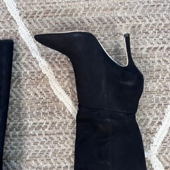 Larroude Kate Boot In Black Suede Sz 6.5 - Picture 4 of 10